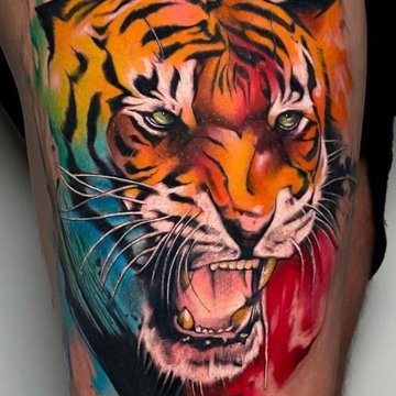 Tijger tattoo