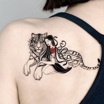 Tijger tattoo