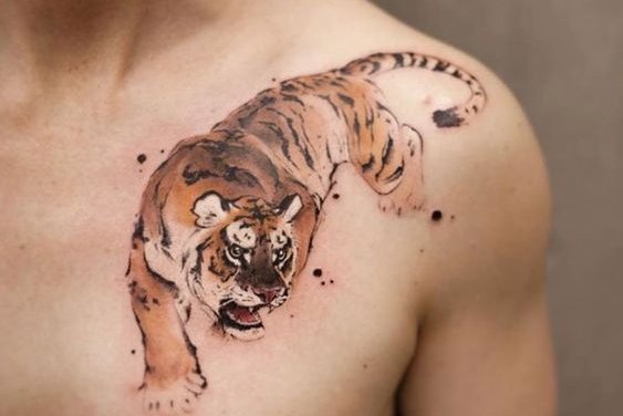 Tijger tattoo